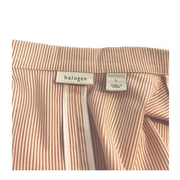 2PC Halogen Striped Suit Jacket and Ankle Capri Pants - Picture 6 of 9